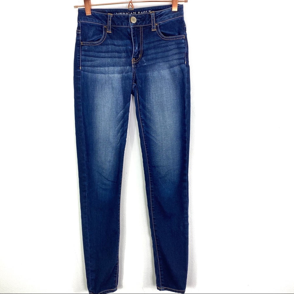 American Eagle High Rise Jeggings Skinny Jeans 0